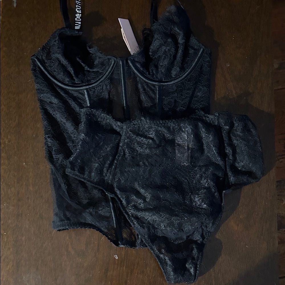 Victoria's Secret Black Lingerie Set